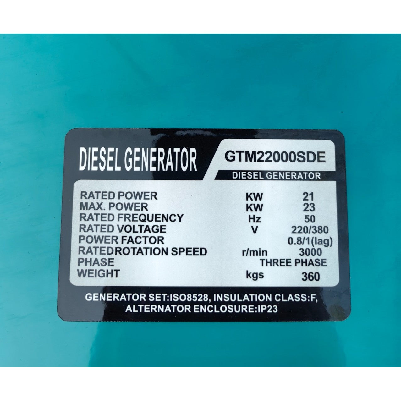Silent Diesel Generator GTM15000SDE 15KW